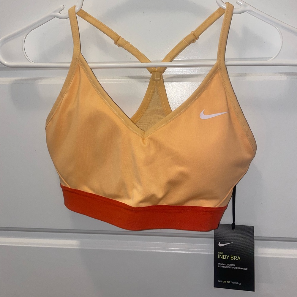 Women’s Nike Indy Dry Fit Orange Sports Bra